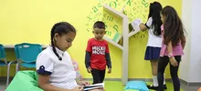 Niños de La sede educativa la Presentación  recibieron con poesía su biblioteca escolar