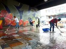 Alcaldía de Cali y comunidad le cambiaron la cara al puente de la carrera 8