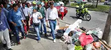 Con recorrido por sitios críticos, Administración Municipal le madruga al problema de las basuras