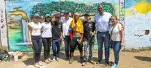 Encuentro de diálogo social entre la Alcaldía de Cali y la comunidad, para identificar problemas en la Comuna 21