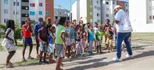 Encuentro de diálogo social entre la Alcaldía de Cali y la comunidad, para identificar problemas en la Comuna 21