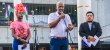 Emotivo homenaje de los artistas caleños en rechazo a la violencia