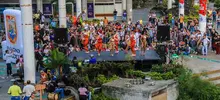 Emotivo homenaje de los artistas caleños en rechazo a la violencia