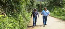 Director del Dagma, Carlos Calderón, recorre zona rural de Cali junto a funcionarios de Parques Nacionales