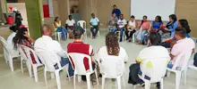 Secretarios de Seguridad ( Carlos Rojas ) y Paz ( Dannis Rentería) se reúnen con comunidad en Llano Verde