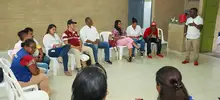 Secretarios de Seguridad ( Carlos Rojas ) y Paz ( Dannis Rentería) se reúnen con comunidad en Llano Verde