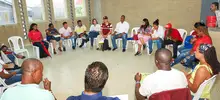 Secretarios de Seguridad ( Carlos Rojas ) y Paz ( Dannis Rentería) se reúnen con comunidad en Llano Verde