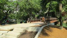 Nuevo puente a la cultura sobre el río Cali