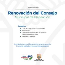 Extienden plazo para participar en la convocatoria del Consejo de Planeación Municipal