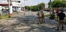 Jornada de bacheo se realizó en la comuna 17