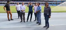 Comisión del fútbol brasilero visitó “el Pascual”, donde la Canarinha jugará su primer partido de Copa América