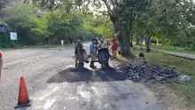 En la avenida Cañasgordas continúan los trabajos de mantenimiento vial