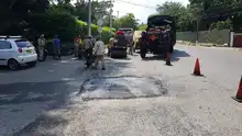 En la avenida Cañasgordas continúan los trabajos de mantenimiento vial