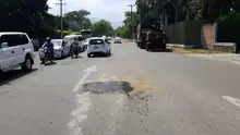 En la avenida Cañasgordas continúan los trabajos de mantenimiento vial