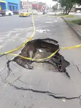 Jornada de mantenimiento vial se realizó en el barrio Belalcázar
