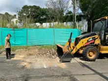 Grupo operativo de mantenimiento vial intervino zona rural y urbana