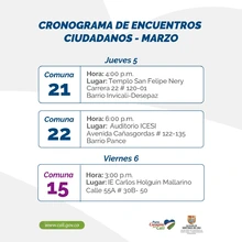 ¡Por y para los caleños!: Inician los encuentros ciudadanos