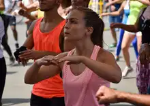 Con maratón de aerorrumba, la Ciclovida conmemora el Día de la Mujer