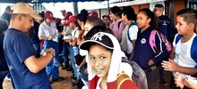 Niños de la Cruz Roja hacen un llamado a la prevención de riesgos en la naturaleza