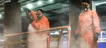 Contra el Coronavirus: lavado preventivo en estaciones y buses del MIO