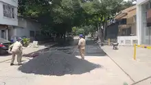 Rehabilitan vías de comunas y corregimientos al sur de la ciudad