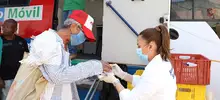 Habitantes de calle y adultos mayores reciben alimentos y kit de prevención contra el contagio de Coronavirus