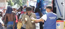 Habitantes de calle y adultos mayores reciben alimentos y kit de prevención contra el contagio de Coronavirus