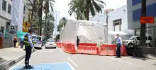Clínica de Occidente acondiciona carpas para detección temprana de COVID -19
