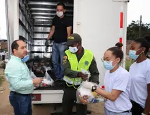 A la comuna 7 también llegaron las ayudas alimentarias