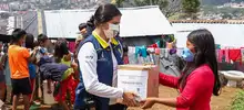 Comunidad indígena recibe ayudas humanitarias tras afectaciones por lluvias