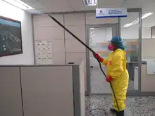 Jornada de desinfección contra la COVID-19 se adelantó en Infraestructura
