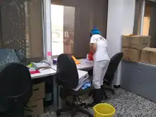 Jornada de desinfección contra la COVID-19 se adelantó en Infraestructura