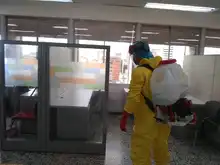 Jornada de desinfección contra la COVID-19 se adelantó en Infraestructura