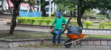 El CAM y sus alrededores recibieron baño de desinfección, es una de las 88 áreas programadas para la limpieza sanitaria