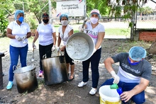 Olla comunitaria en Los Líderes y Puertas del Sol, solidaridad de caleños