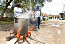 Olla comunitaria en Los Líderes y Puertas del Sol, solidaridad de caleños