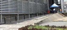 Agentes de tránsito cuentan con duchas de desinfección para antes y después su jornada laboral