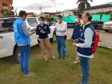 Instalan carpas de atención a la emergencia sanitaria en la Defensa Civil