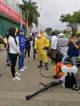 En la Comuna 15 se adelantaron actividades en pro de disminuir el contagio de COVID-19