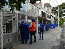 En la Comuna 15 se adelantaron actividades en pro de disminuir el contagio de COVID-19