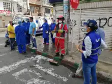 En la Comuna 15 se adelantaron actividades en pro de disminuir el contagio de COVID-19