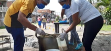 Una olla que se llena de solidaridad en el oriente caleño