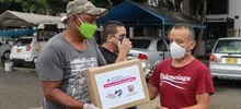 1.500 ayudas alimentarias llegaron a la Comuna 6