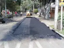 Continúa la recuperación de la malla vial del municipio en época de cuarentena