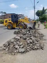 Continúa la recuperación de la malla vial del municipio en época de cuarentena