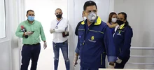 Alcalde revisa últimos detalles de la clínica Champagnat