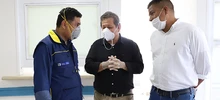 Alcalde revisa últimos detalles de la clínica Champagnat