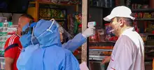 Despliegue de autoridades de salud para detener contagios por coronavirus