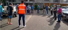 Desinfección solidaria por las calles del Morichal