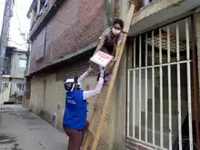 Madrugamos a entregar 6.000 ayudas humanitarias en la comuna 14